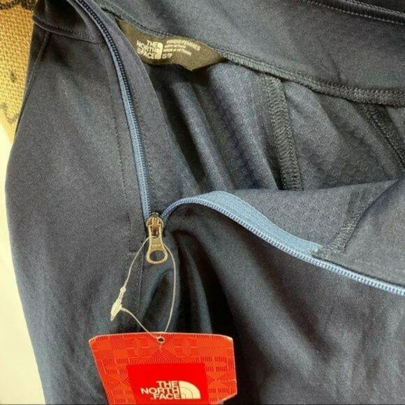 North Face Pullover 1/4 Zip Textured Track Blue Xsmall - Picture 4 of 6